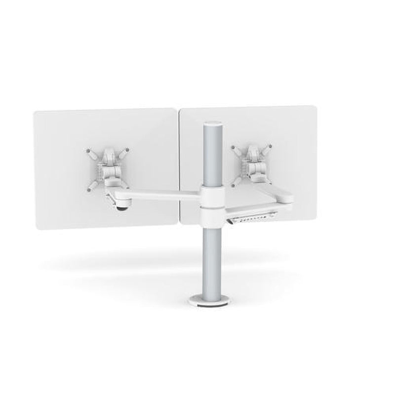C.ME Monitor Arm - Monitor Bracket - Adjustable LCD Arm double white