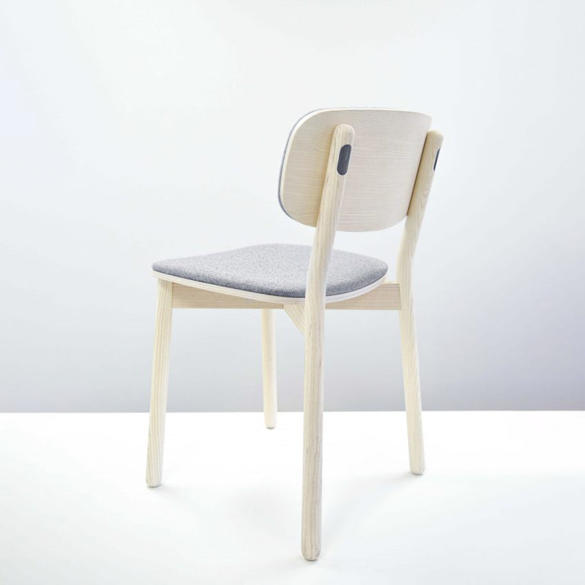 Ash legs with wool fabric seat &#038; back