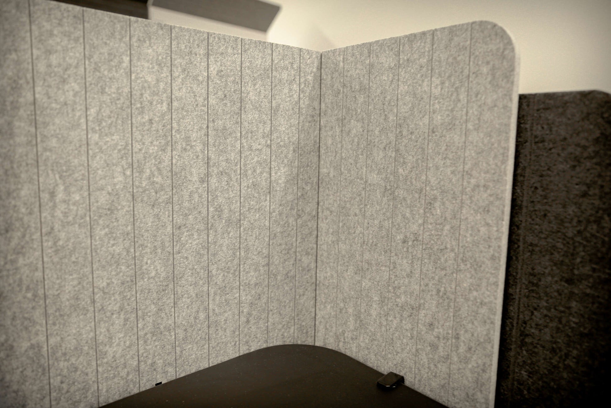 Booth Acoustic Desk Panel on desk