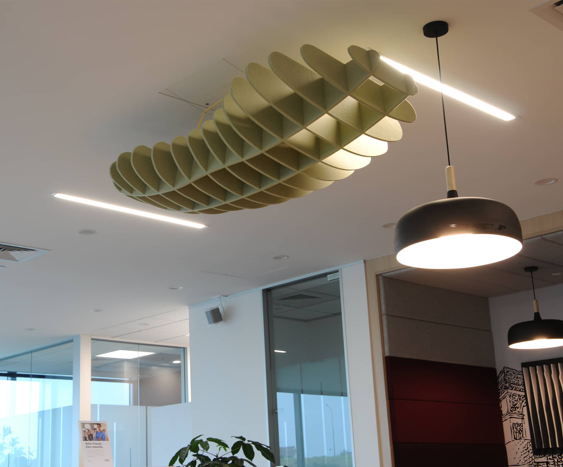 Cloud 2 acoustic ceiling Baffle