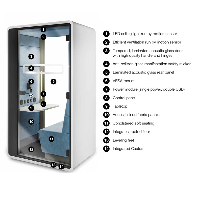 HushHybrid Office Pod Specifications