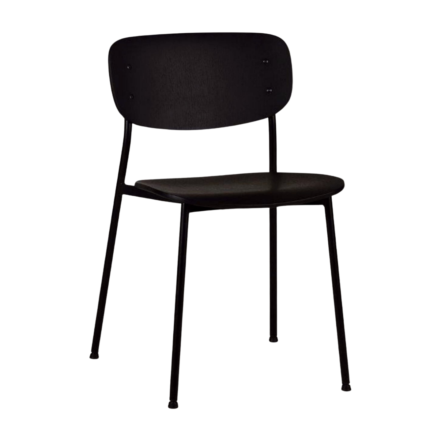 Black chair on a white background