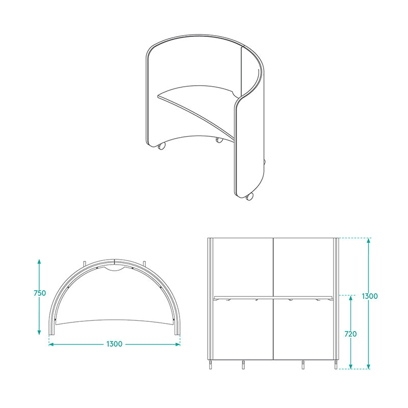Lunar Focus Pod Lite Dimensions