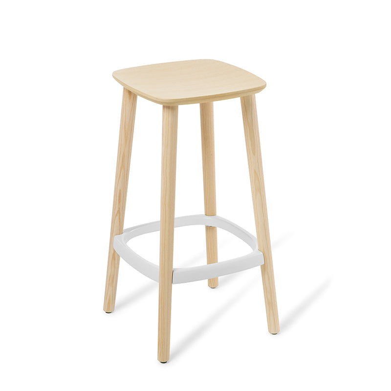 The Babila Kithche stool in bleached ash