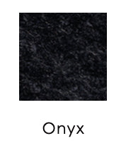 Solid black color swatch labeled 'Onyx'.