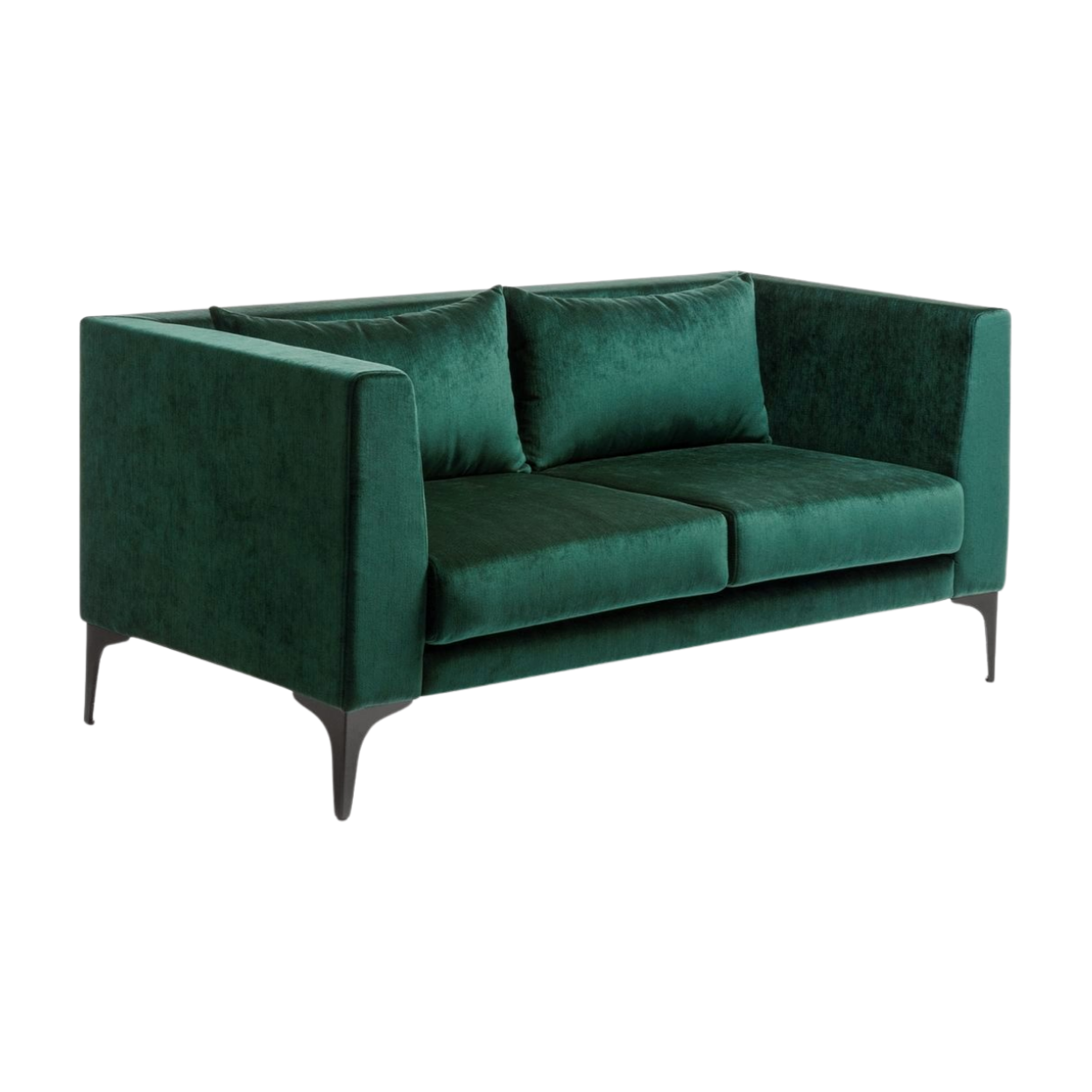 Velvet Green 2 Seater Romano