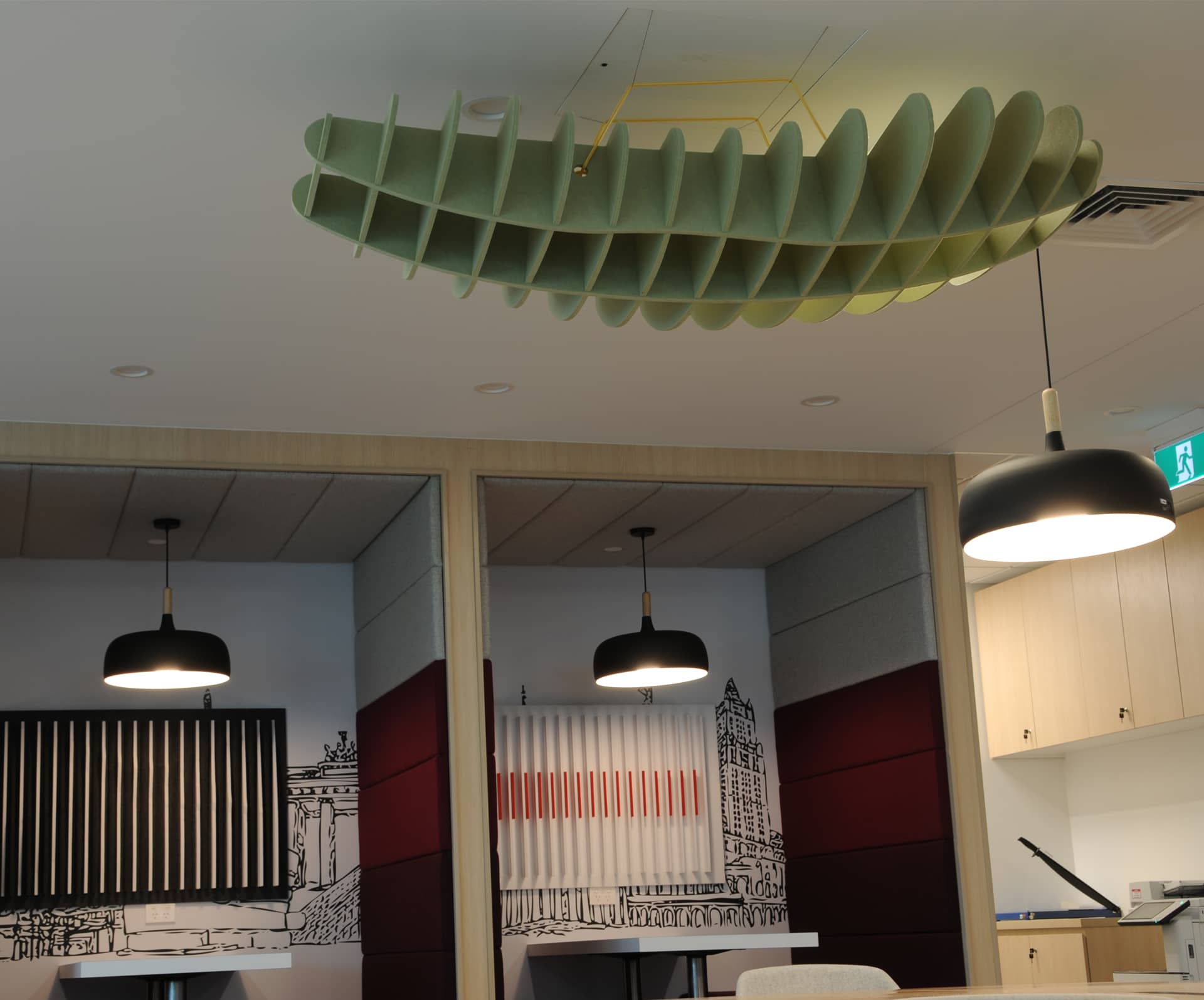 Cloud 3 acoustic ceiling Baffle