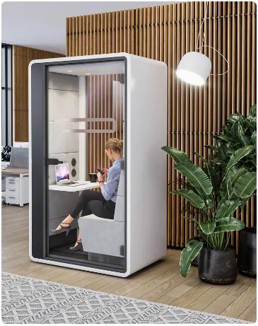 HushHybrid Office Pod private Zoom webinar conference