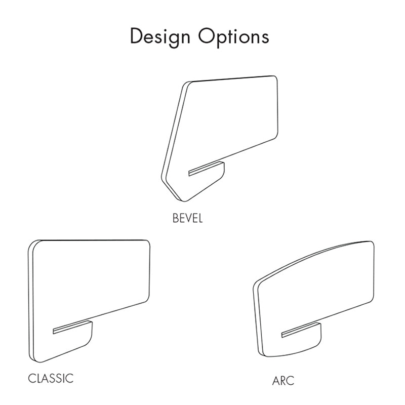 Cove AcousticAutex Acoustic Side Screen - Office Divider - Side Screen design options