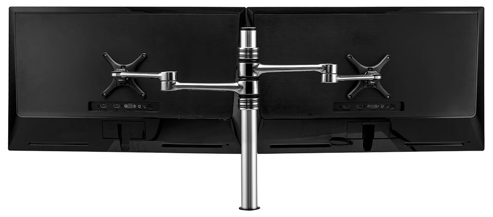Polished Dual LCD Arm