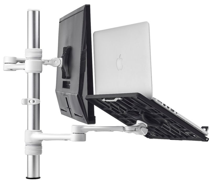 LCD Arm and Notebook Mount White