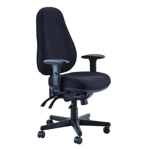 Buro Persona 24/7 - Jett Black Heavy Duty Chair - 24 Hour Chair