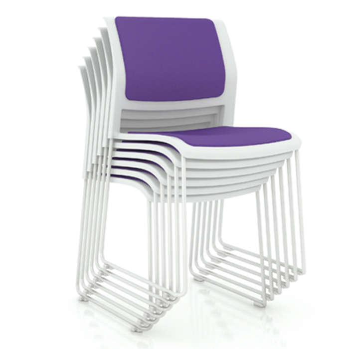 Game Conference Chair - Plum - Stacked