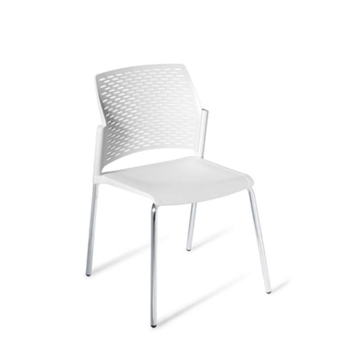 Punch Stackable Chair - White