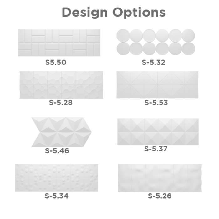 Quietspace 3D Tile -options - Ergostyle