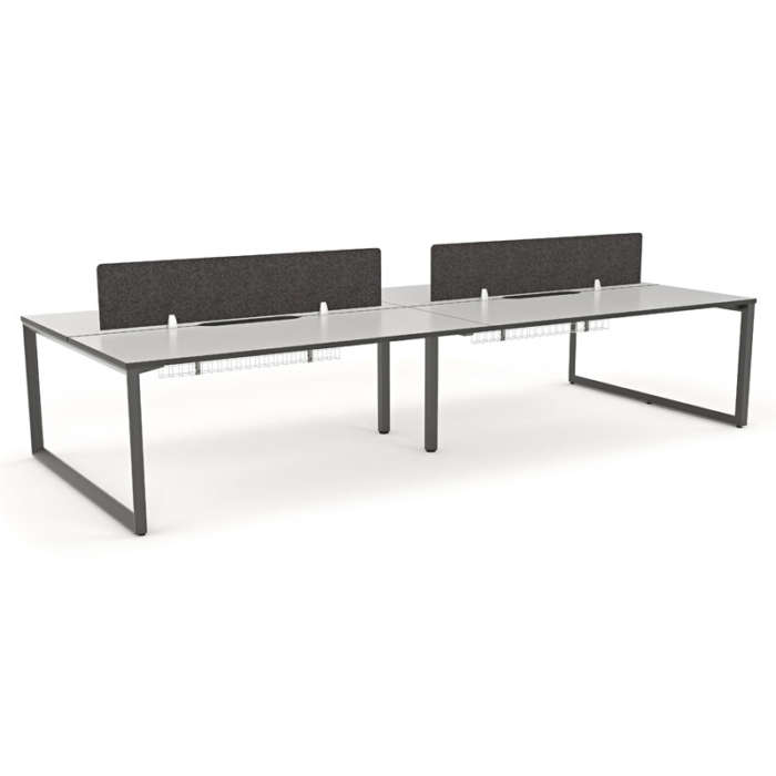 Wedge 4 Person Desk