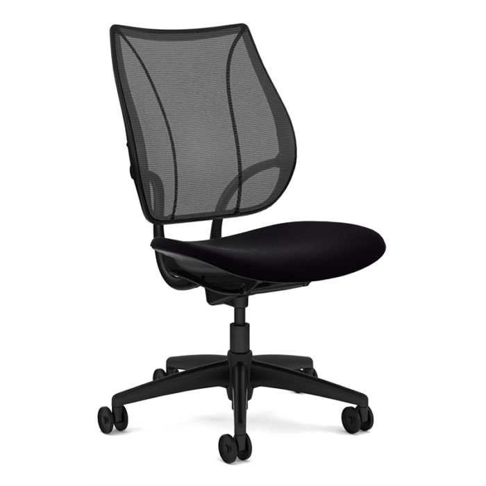 Humanscale Liberty Chair Black armless view2
