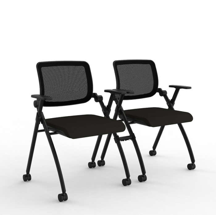 Hub mesh chairs linked