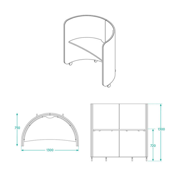 Lunar Focus Pod Lite Dimensions