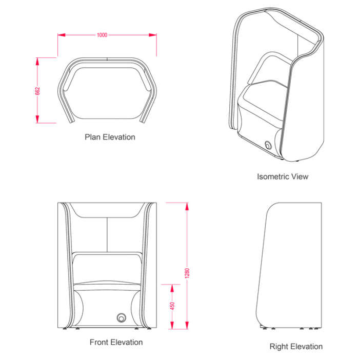 Scrum Isolate simplified drawings