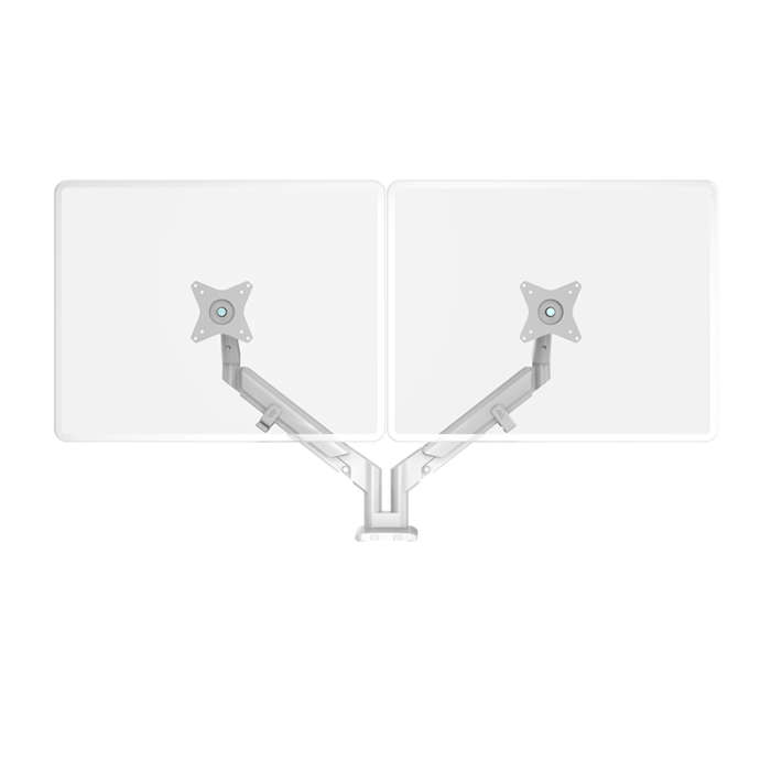 Vader Monitor Arm System dual white
