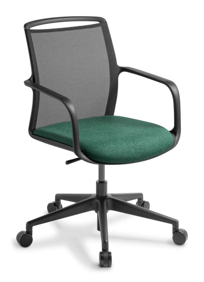 Summit Meeting Chair (green base upholstery)