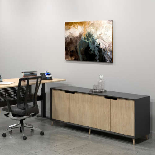 Stance Credenza black office furniture for storage
