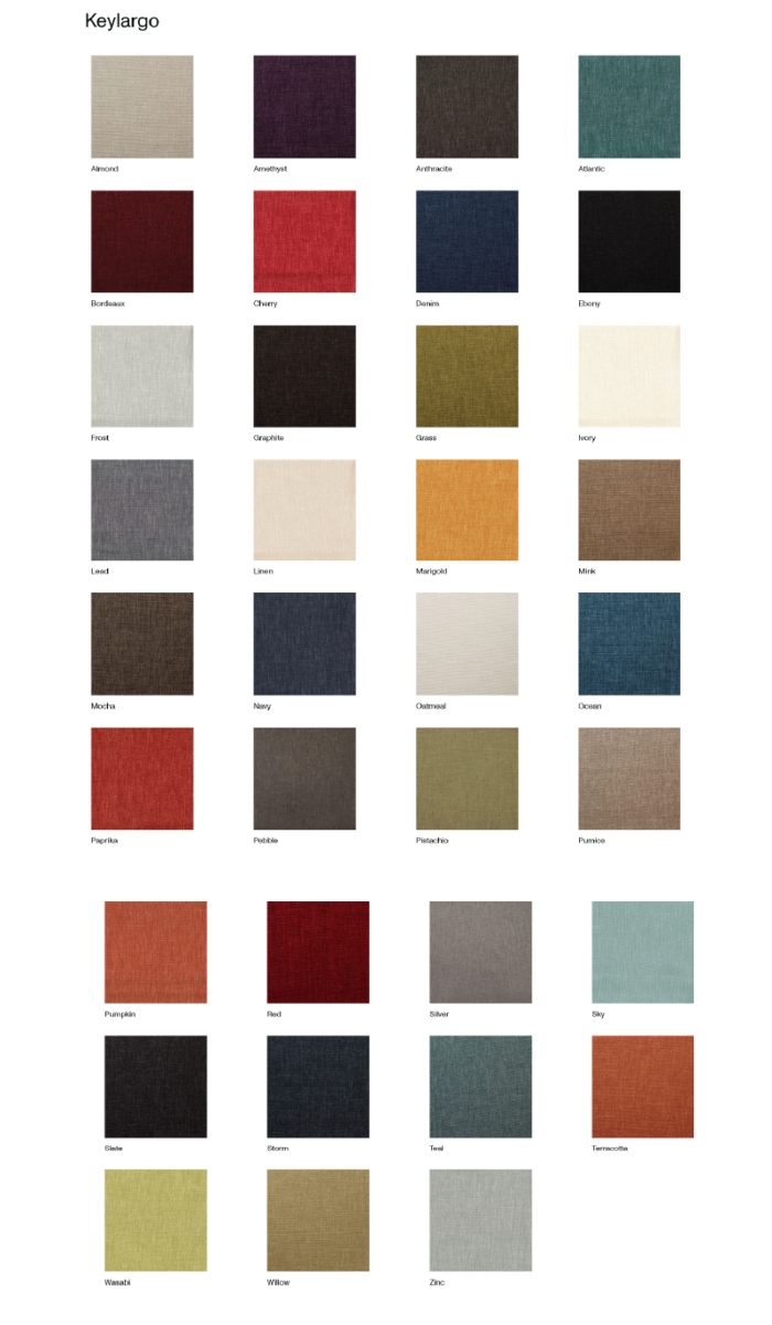 Warwick Keylargo colour options