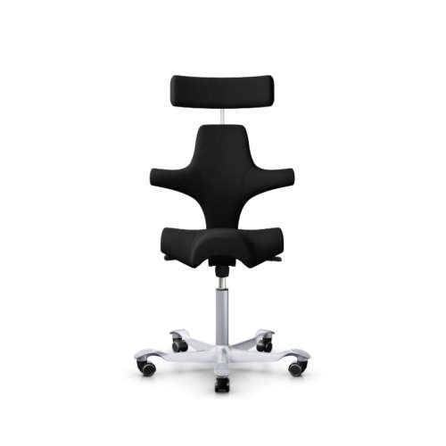 HÅG CAPISCO 8107 - CLASSIC SADDLE SEAT & HEADREST-silver base-Ergostyle