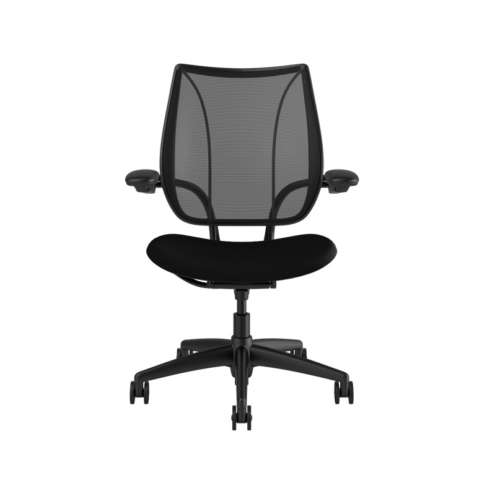 HUMANSCALE CHAIR LIBERTY OCEAN ADJUSTABLE ARMS BLACK