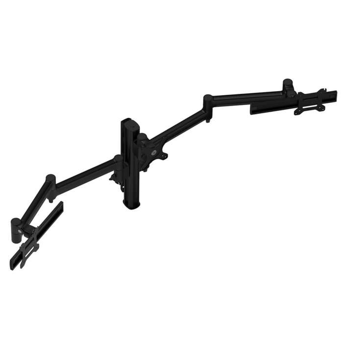 Triple LCD Monitor arm with sliders - configuration