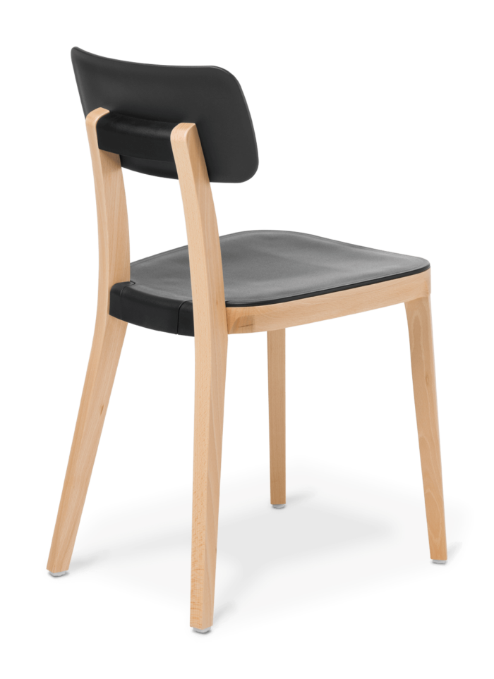 Angled view of Polka Chair - Black