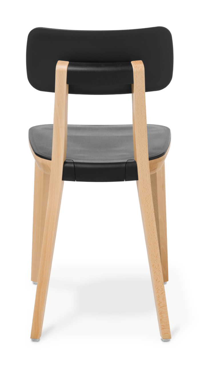 Rear view of Polka Chair - Black