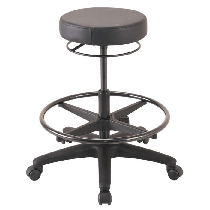 Revo Stool with Black Footstool.