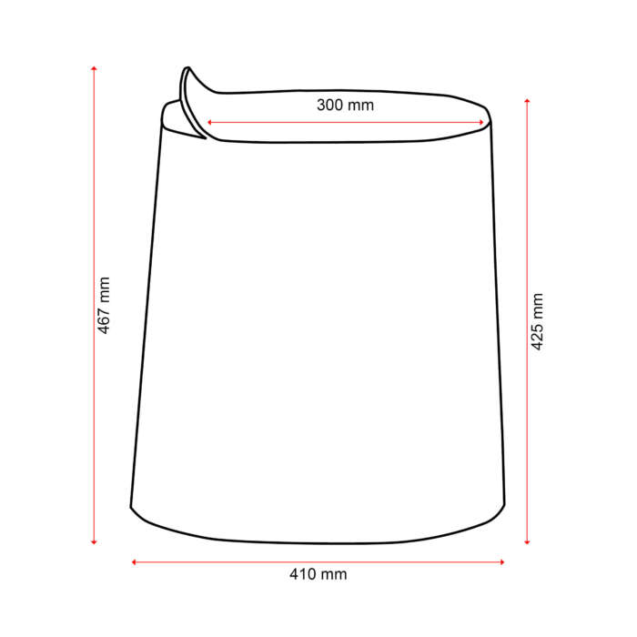 Dimensions of Peekaboo Stool